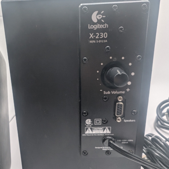 Logitech X-230 Speaker System High Quality Gaming Computer PC Subwoofer Speakers - Picture 8 of 13